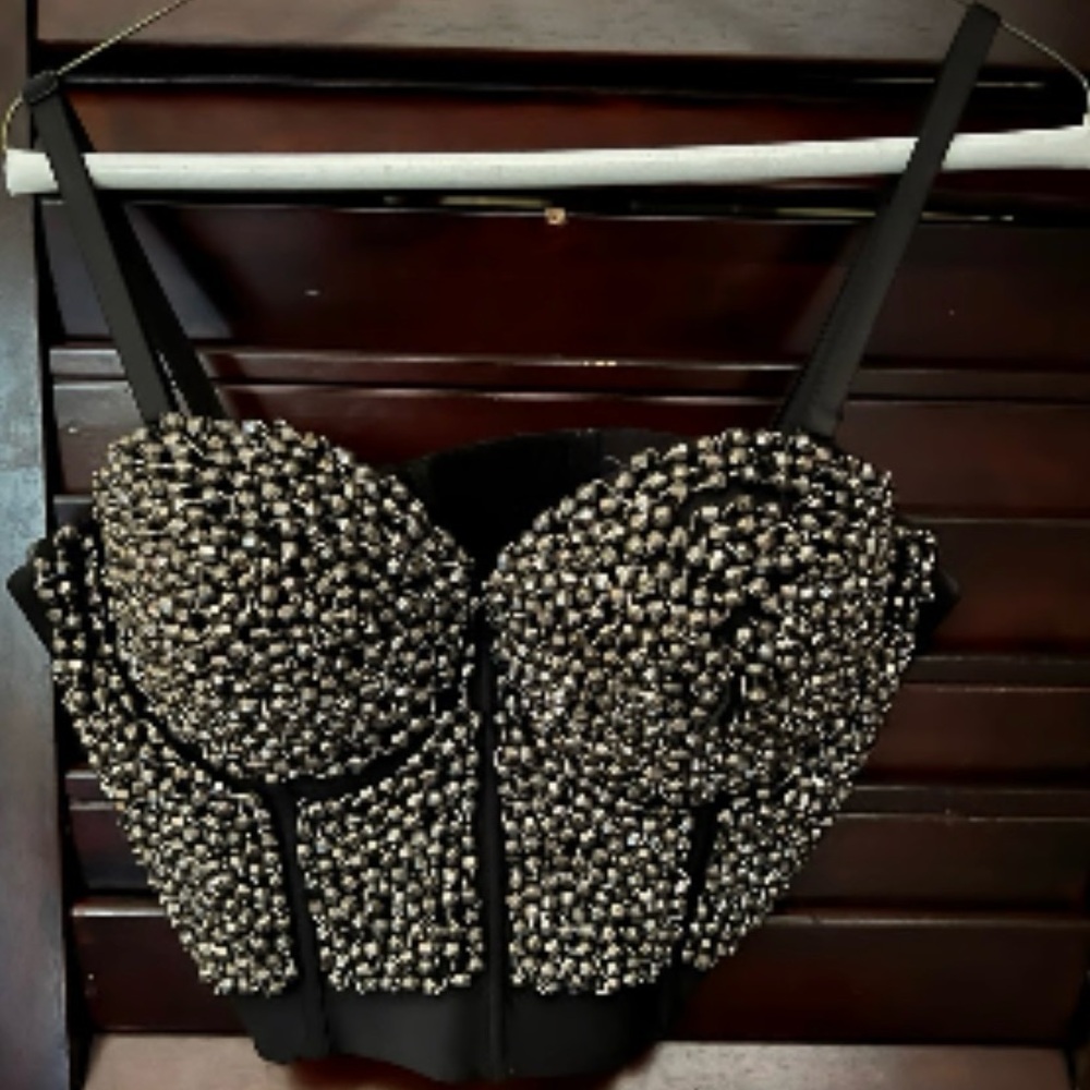 THE SANG  BUSTIER TOP SIZE S NWT
